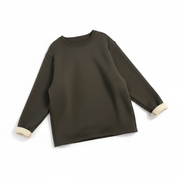 Black Womens 2 piece fleece lined sweater and jogger set. - Picture 1 of 8